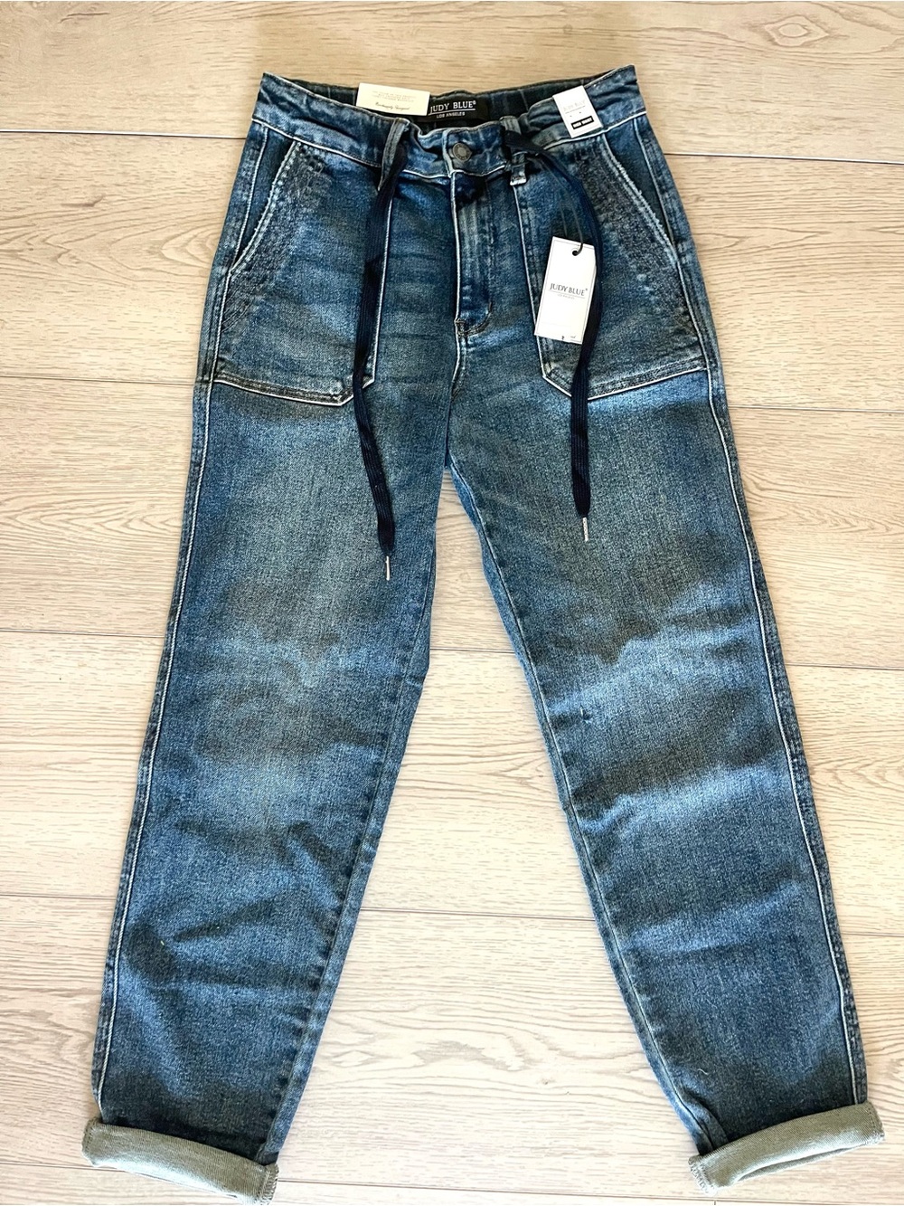 NEW! Judy Blue Women's Straight Drawstring Jeans, 1/25